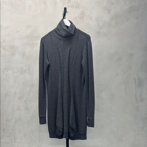 Elegant Charcoal Turtleneck Sweater for Women